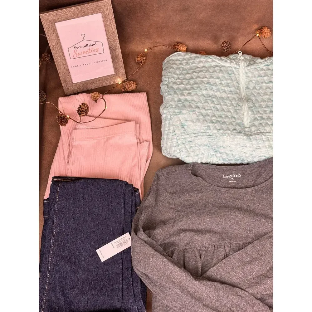 Girls 10/12 Fall Winter Clothing Bundle Under Armour Old Navy Lands End NWT #990